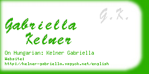 gabriella kelner business card